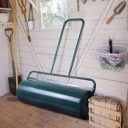 63L Premium Heavy-Duty Garden Grass Roller with Ergonomic U-Shaped Handle